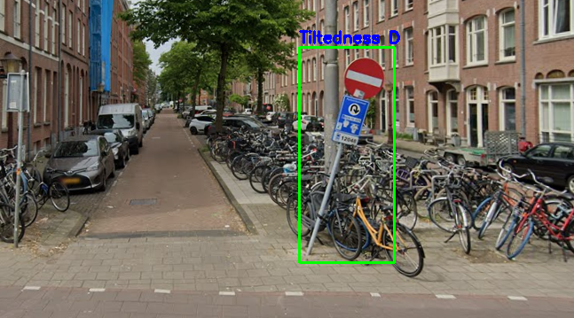 Scheefstaand verkeersbord gedetecteerd door Velotech